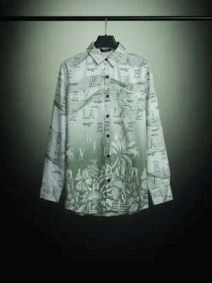 Typography Floral Printed Designer Shirt