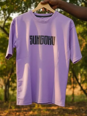 Sungoku Graphic Oversized T-Shirt – Lavender
